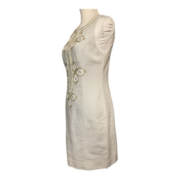 Lilly Pulitzer Mila Shiftdress Seaside Gray Size 4 - Picture 3 of 7